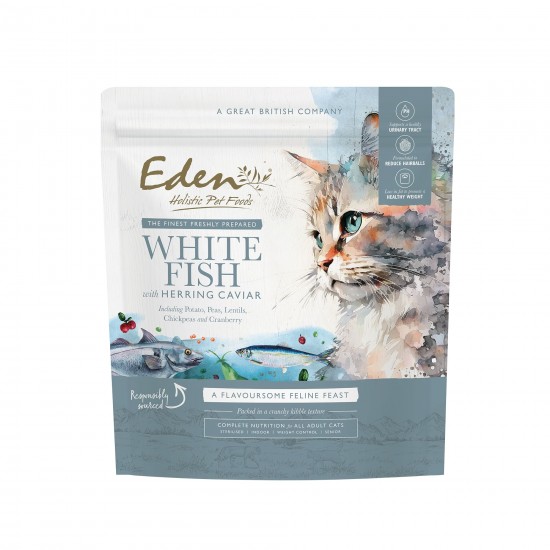 Eden Feline Feast White Fish with Herring Caviar Cotswold Pet