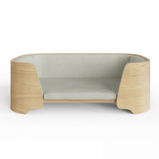 Oslo Oak Curved Wooden Dog/Pet Bed by Jual