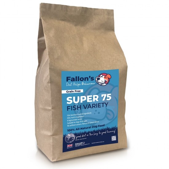 Super 75 Fish High Protein Dog Food New!