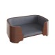 Oslo Walnut Curved Wooden Dog/Pet Bed by Jual